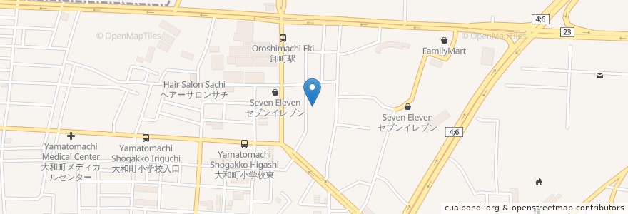 Mapa de ubicacion de やまとまちあから保育園 en Japon, Préfecture De Miyagi, 仙台市, 若林区.
