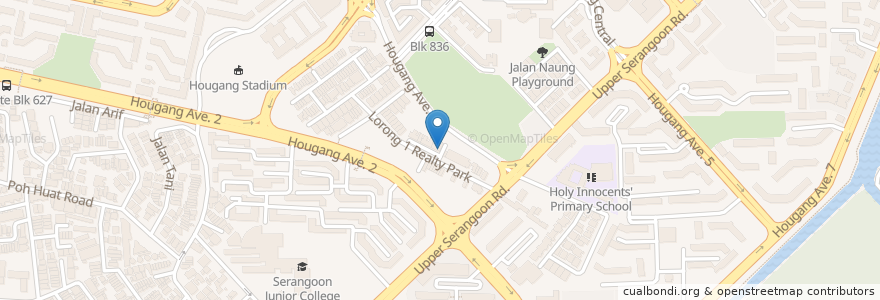 Mapa de ubicacion de Peng's Restaurant and Catering en Singapura, Northeast.