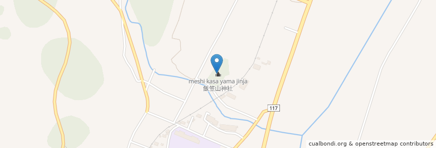 Mapa de ubicacion de 飯笠山神社 en Япония, Нагано, 飯山市.