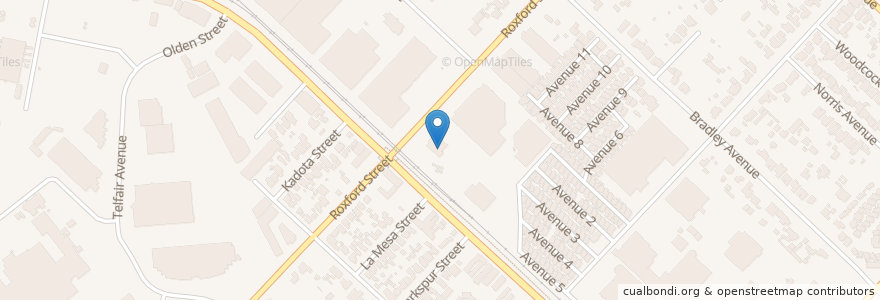 Mapa de ubicacion de Bishops' Storehouse (LDS) en 미국, 캘리포니아주, Los Angeles County, 로스앤젤레스.