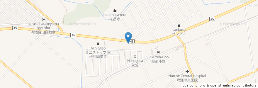 Mapa de ubicacion de 奥松島歯科クリニック en Giappone, 宮城県, 東松島市.