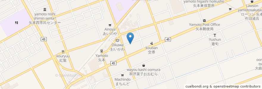 Mapa de ubicacion de のみくい処よっこより en 日本, 宮城県, 東松島市.