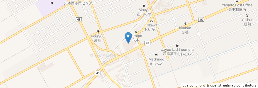 Mapa de ubicacion de 東松島市 健康増進センターゆ・ぷ・と en Japan, Miyagi Prefecture, Higashimatsushima.