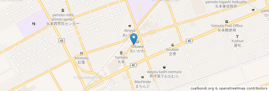 Mapa de ubicacion de 牛たん家蔵之助 en Japan, 宮城県, 東松島市.
