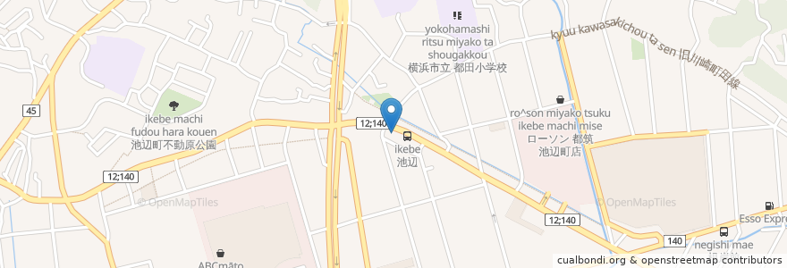 Mapa de ubicacion de 横浜家系ラーメン 順吉家 en 日本, 神奈川縣, 横滨市, 都筑区.