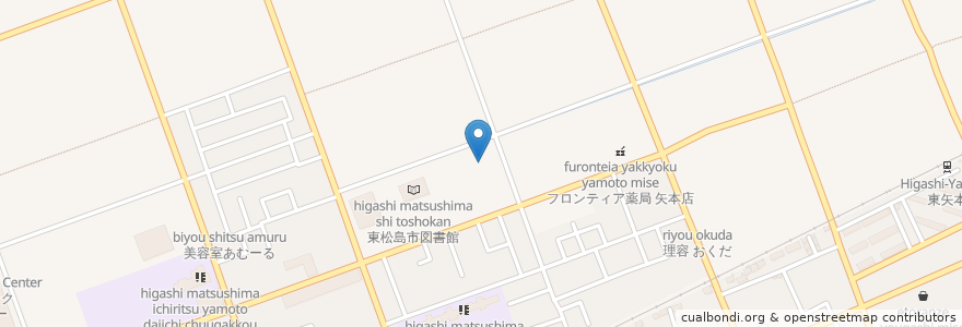 Mapa de ubicacion de 矢本東保育所 en Giappone, 宮城県, 東松島市.