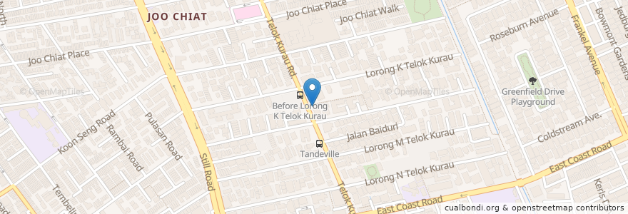 Mapa de ubicacion de Bruno's en 新加坡, 东南区.