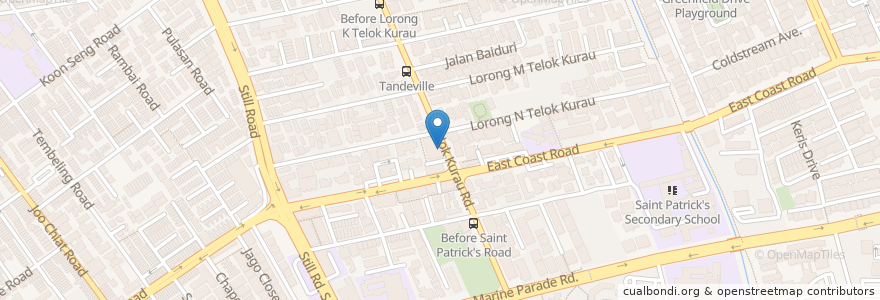 Mapa de ubicacion de Siglap Clinic en Сингапур, Southeast.