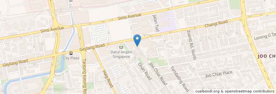 Mapa de ubicacion de Hjmai Maimunah en سنغافورة, Southeast.