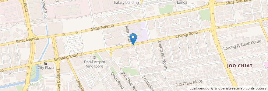 Mapa de ubicacion de Mary's Eating House en Singapour, Southeast.