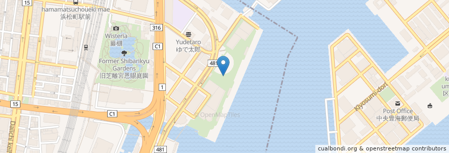 Mapa de ubicacion de 東京愛らんど en ژاپن, 東京都, 港区.