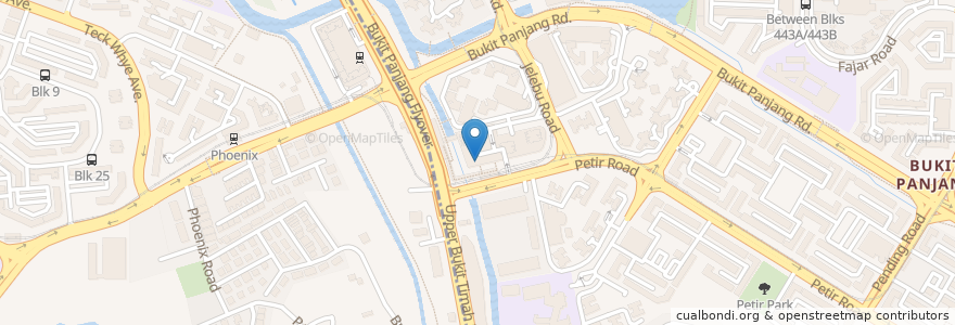 Mapa de ubicacion de Pizza Hut Express en シンガポール, Northwest.