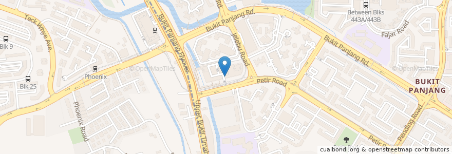 Mapa de ubicacion de Long John Silver's en Singapore, Northwest.