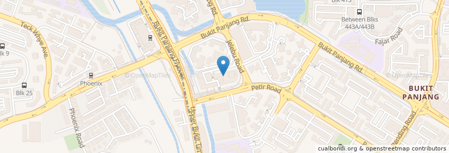 Mapa de ubicacion de Tuk Tuk Cha en シンガポール, Northwest.