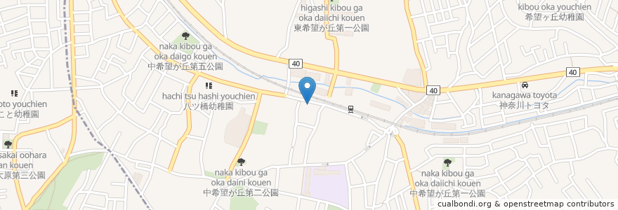 Mapa de ubicacion de たぐち内科クリニック en اليابان, كاناغاوا, 横浜市, 旭区.