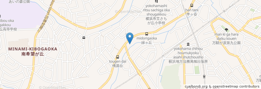 Mapa de ubicacion de 横浜JOYバプテスト教会 en Japan, Kanagawa Prefecture, Yokohama, Asahi Ward.