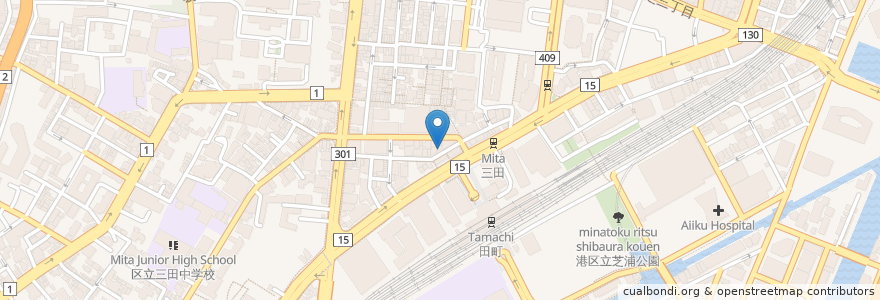 Mapa de ubicacion de ビッグエコー en 日本, 東京都, 港区.
