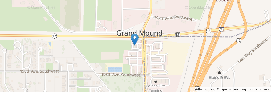 Mapa de ubicacion de Chase - ATM only en Amerika Birleşik Devletleri, Vaşington, Thurston County, Grand Mound.