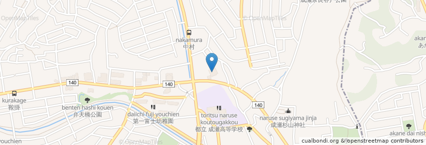 Mapa de ubicacion de ココカラファイン成瀬店 en Japón, Tokio, Machida.