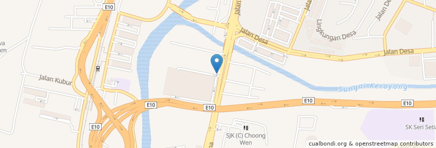 Mapa de ubicacion de Nasi Ayam Hainan Chee Meng en Malasia, Selangor, Kuala Lumpur.