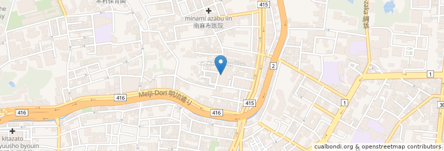 Mapa de ubicacion de 古川橋病院検診センター en Giappone, Tokyo, Minato.