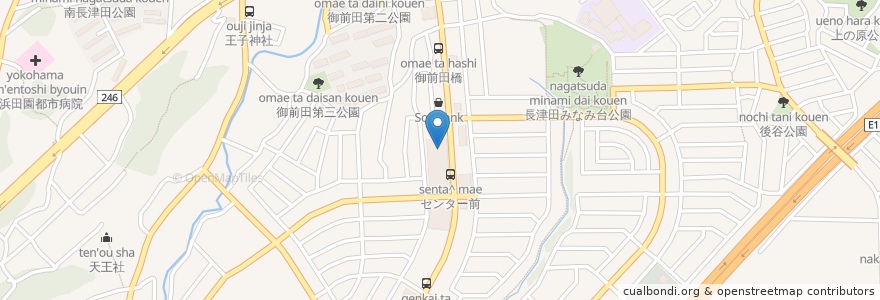 Mapa de ubicacion de 木村バレエスタジオ en 日本, 神奈川縣, 横滨市, 緑区.