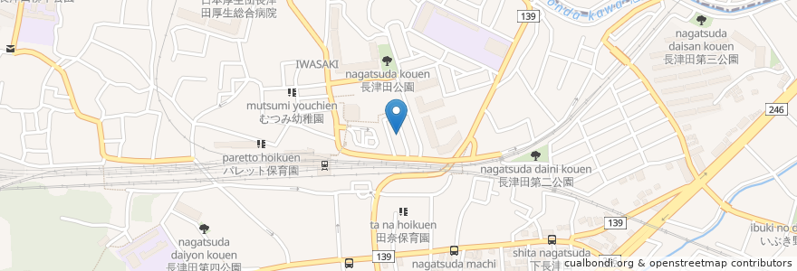 Mapa de ubicacion de よしだ健康ケアクリニック en Jepun, 神奈川県, 横浜市, 緑区.