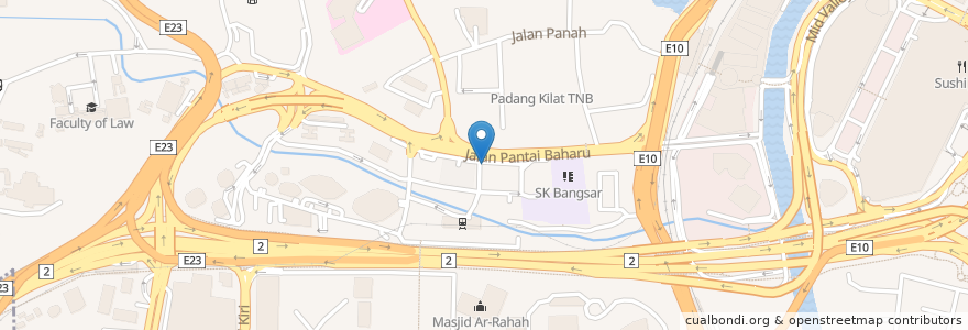 Mapa de ubicacion de Restoran Haslam en 马来西亚, 雪兰莪州, 吉隆坡.