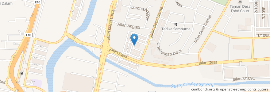 Mapa de ubicacion de Million Nine Club en مالزی, سلانگور, کوالا لامپور.