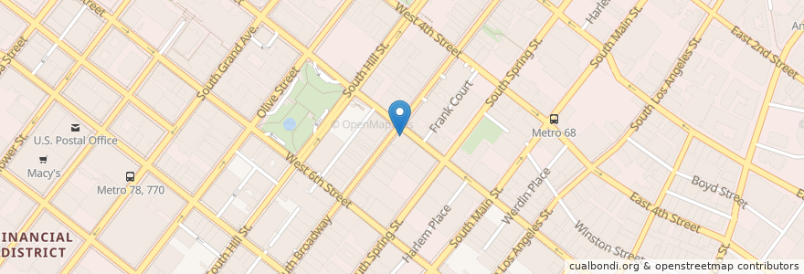 Mapa de ubicacion de Rite Aid en United States, California, Los Angeles County, Los Angeles.