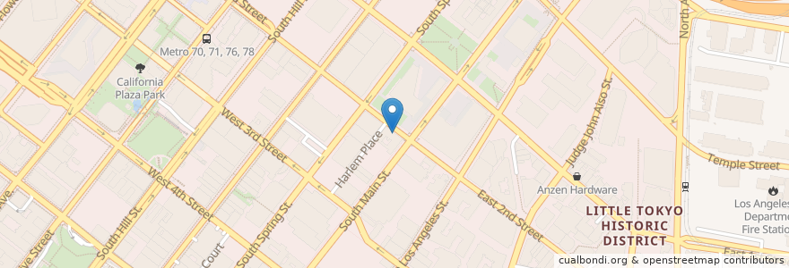 Mapa de ubicacion de Lili Ya en United States, California, Los Angeles County, Los Angeles.