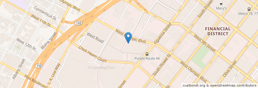 Mapa de ubicacion de Yard House en Amerika Syarikat, California, Los Angeles County, Los Angeles.