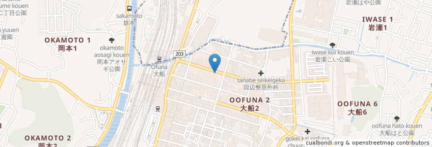 Mapa de ubicacion de セゾン ATM en Japan, Präfektur Kanagawa, 鎌倉市.