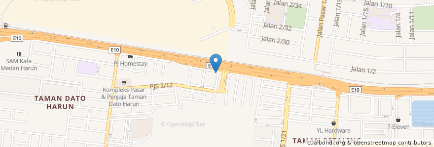 Mapa de ubicacion de Restoran Ali Bidayah en マレーシア, セランゴール, Petaling Jaya.