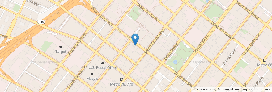 Mapa de ubicacion de Subway en Соединённые Штаты Америки, Калифорния, Los Angeles County, Лос-Анджелес.