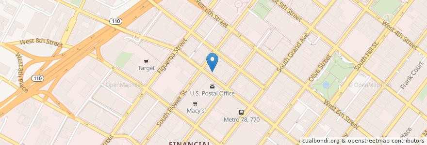 Mapa de ubicacion de The Counter en 미국, 캘리포니아주, Los Angeles County, 로스앤젤레스.