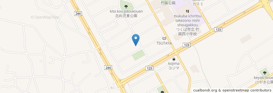 Mapa de ubicacion de ジンギスカン 綿羊 en ژاپن, 茨城県, つくば市.