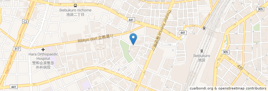 Mapa de ubicacion de GARA en Japan, Tokio, 豊島区.