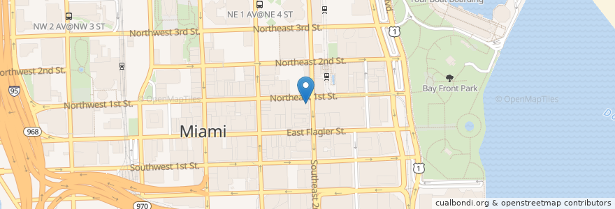 Mapa de ubicacion de Manna Life Food en Verenigde Staten, Florida, Miami-Dade County, Miami.