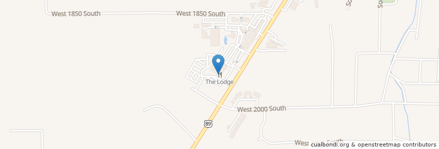 Mapa de ubicacion de The Lodge en Amerika Syarikat, Utah, Box Elder County, Perry.