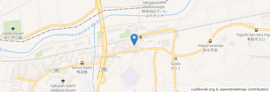 Mapa de ubicacion de 横浜信用金庫 en 일본, 가나가와현, 요코하마시.