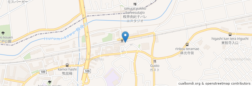 Mapa de ubicacion de 浅野歯科 en Japan, Kanagawa Prefecture, Yokohama.