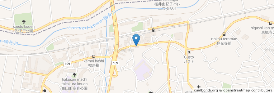 Mapa de ubicacion de 鮨処しん en 일본, 가나가와현, 요코하마시.