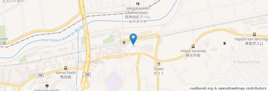 Mapa de ubicacion de かもい南口歯科・口腔外科 en Jepun, 神奈川県, 横浜市.