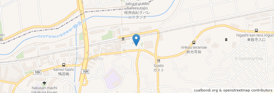 Mapa de ubicacion de えがお薬局 en Japan, Präfektur Kanagawa, Yokohama.