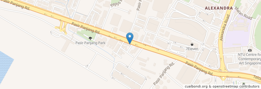 Mapa de ubicacion de Par Shi Restaurant en シンガポール, Southwest.