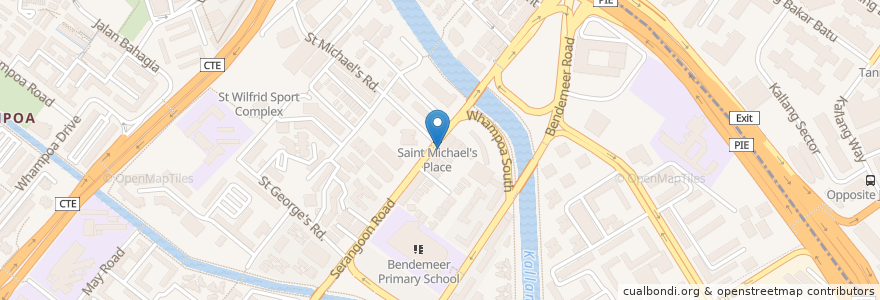 Mapa de ubicacion de Vertex Pharmacy en Singapur, Central.