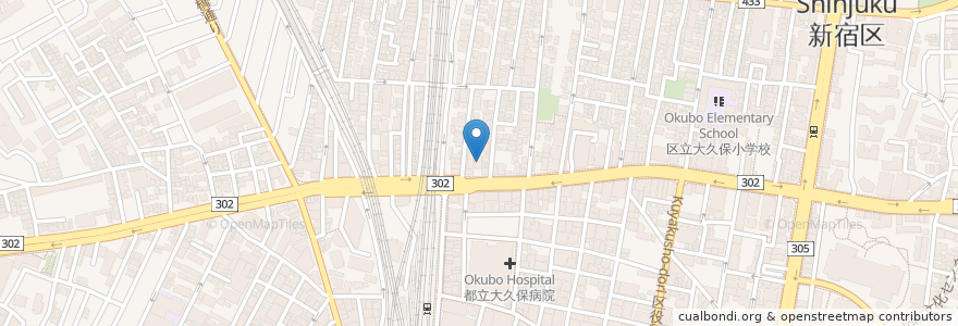Mapa de ubicacion de 曹洞宗 玉寶山 長光寺 en Jepun, 東京都, 新宿区.