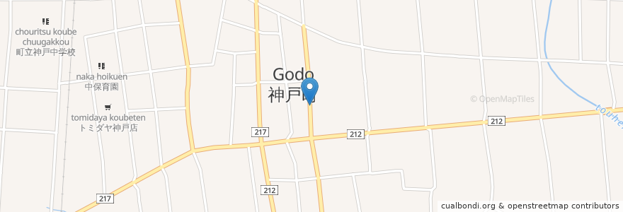 Mapa de ubicacion de Godo en Japan, Gifu Prefecture, Anpachi County, Godo.
