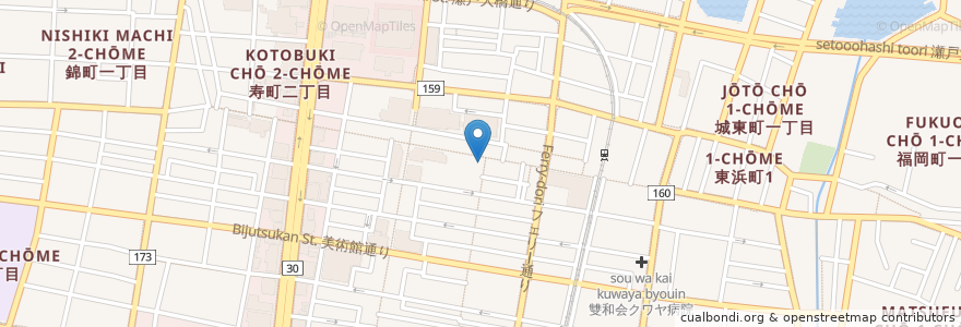 Mapa de ubicacion de アルヴェッキオ ドゥォモ en 日本, 香川県, 高松市.